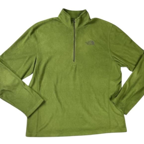 The North Face Olive Green Fleece Pullover - Picture 1 of 6